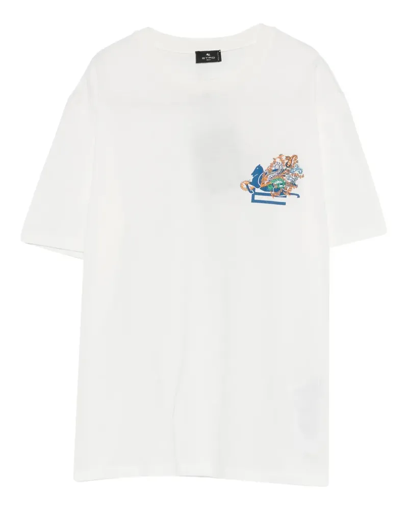 Etro lodo-detail T-shirt - Weiß Weiß