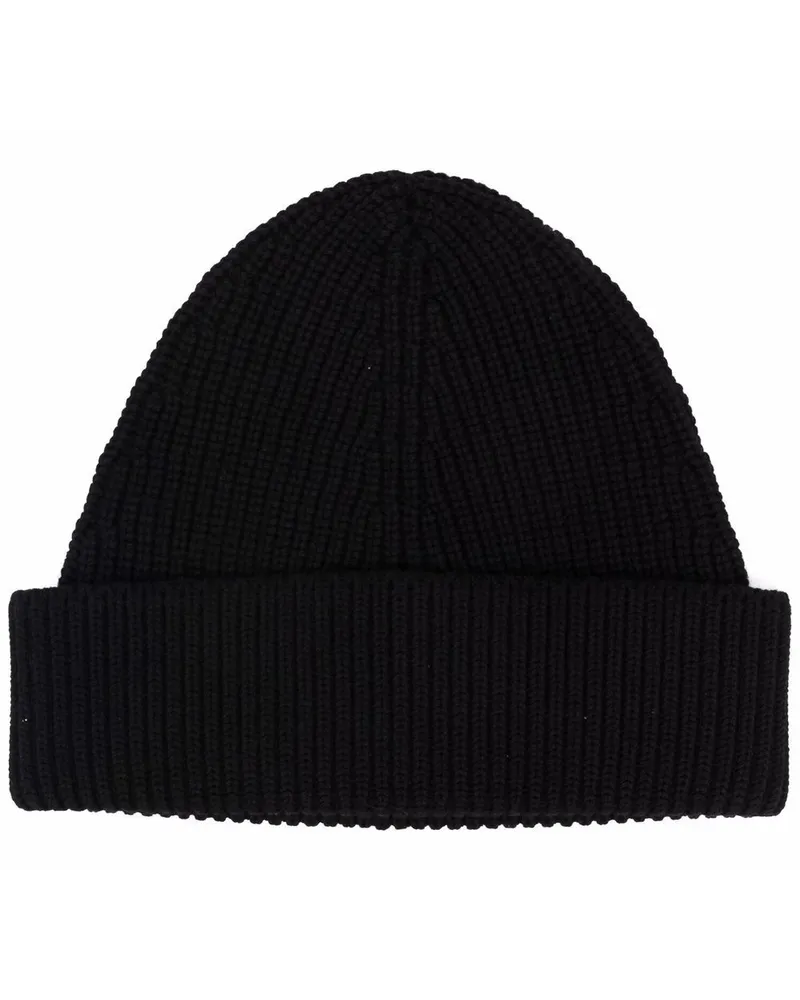 Maison Margiela Bestickte Beanie - Schwarz Schwarz