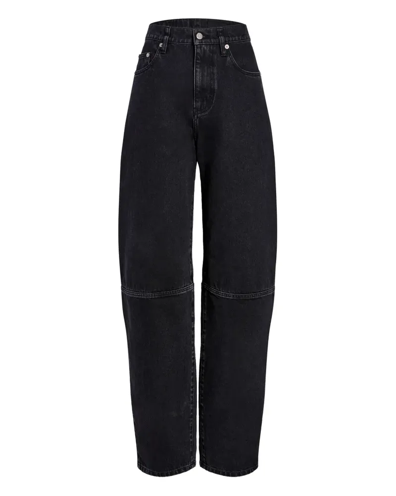 Proenza Schouler Fontana Jeans mit Gürtelschlaufen - Schwarz Schwarz
