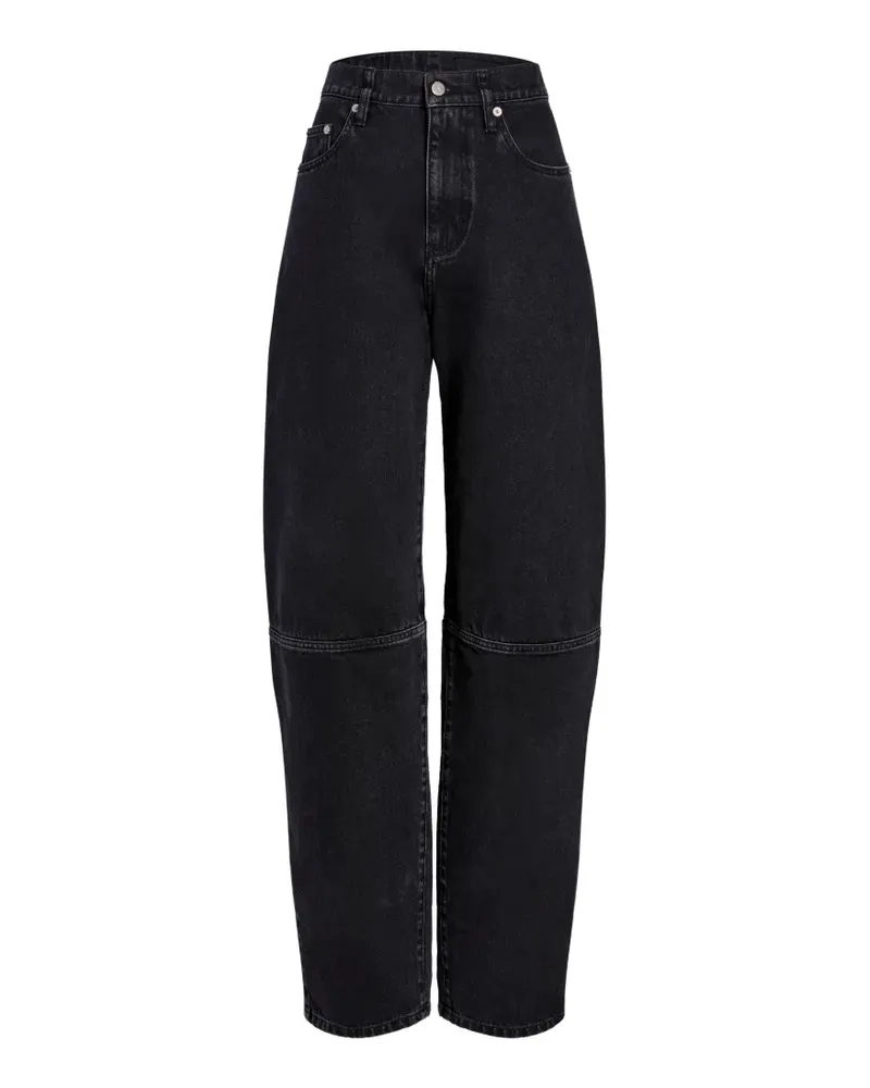 Proenza Schouler Fontana Jeans mit Gürtelschlaufen - Schwarz Schwarz