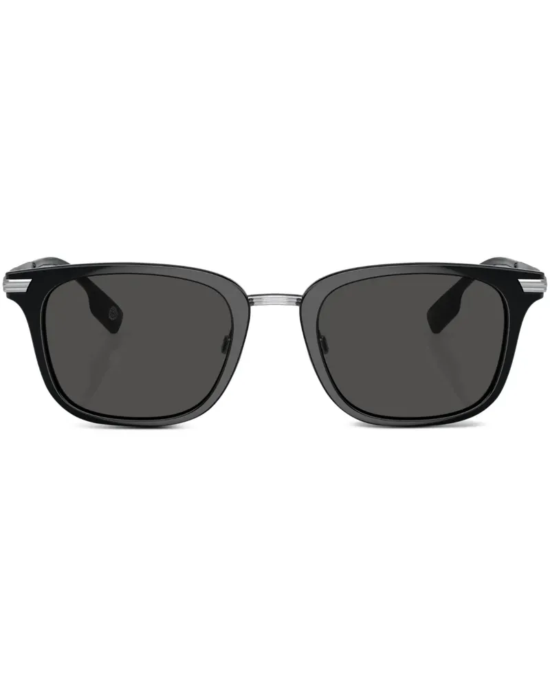 Burberry Eckige Peter Sonnenbrille - Schwarz Schwarz