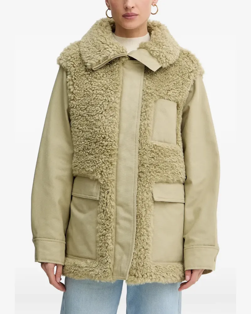 Marc O'Polo Jacke mit Kontrasteinsätzen - Grün Grün