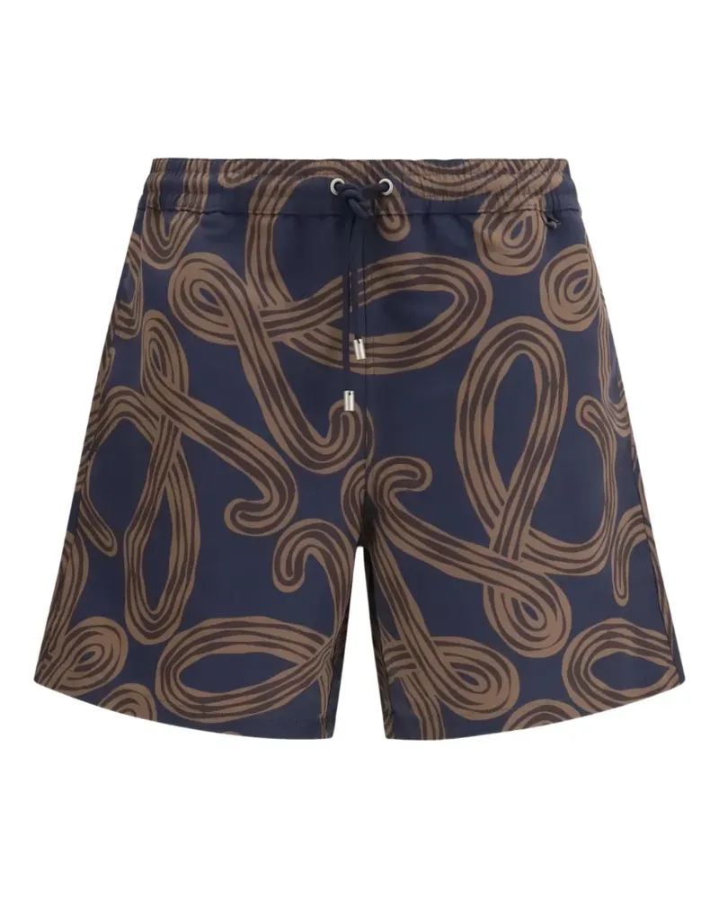Loewe x Paula Ibiza Anagram-print swim shorts - Blau Blau