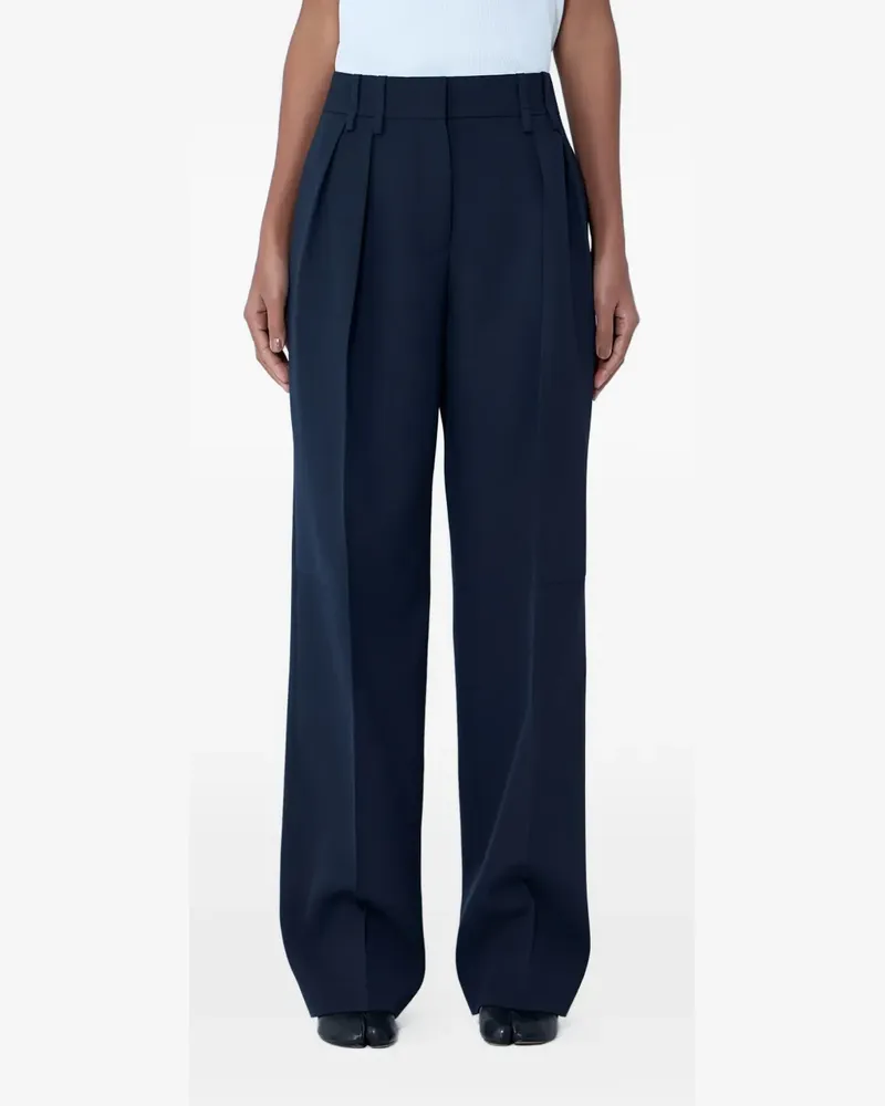 Jil Sander Plissierte Hose - Blau Blau