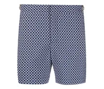 Badeshorts mit grafischem Print - Blau