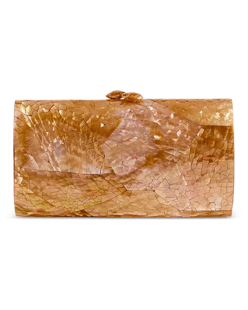 Serpui Clutch mit Perlmutt - Nude Nude