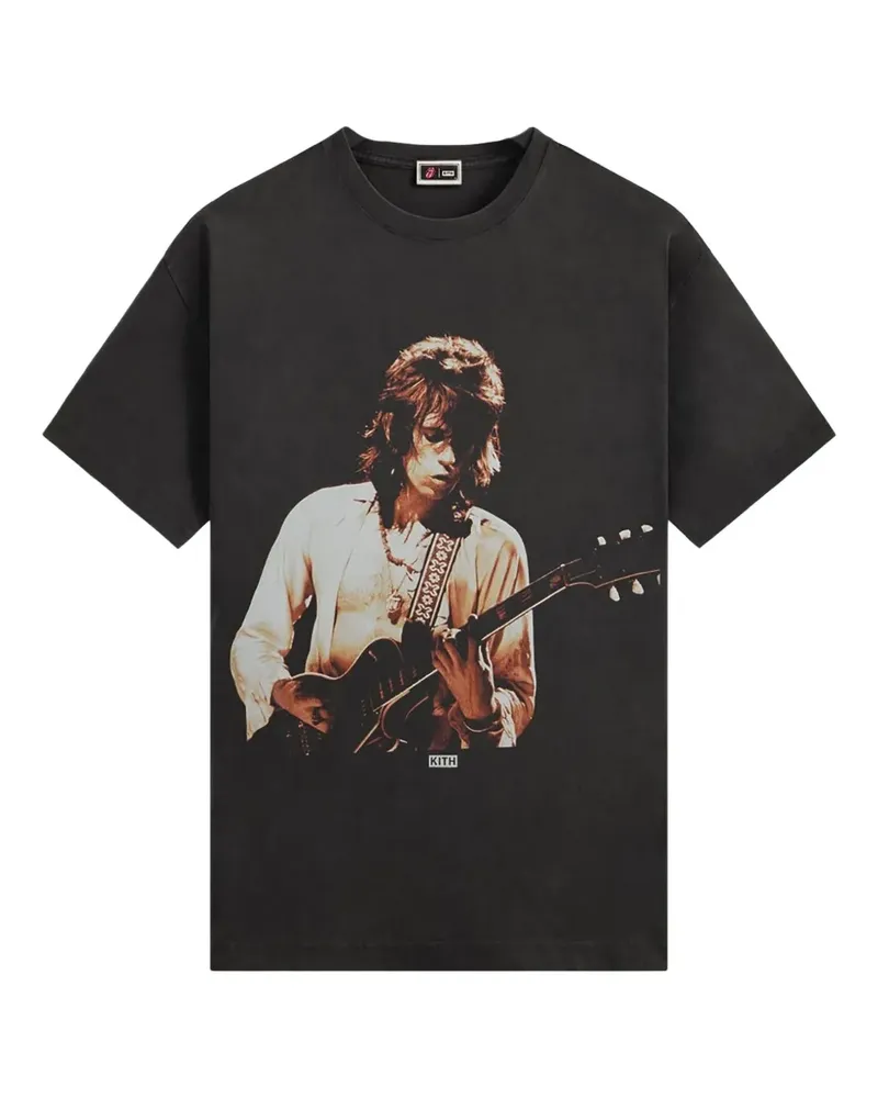 KITH x Rolling Stones Keith Richards T-Shirt - Schwarz Schwarz