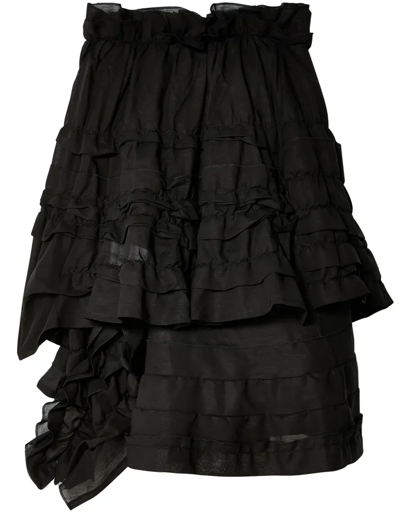 Comme des Garçons Asymmetrischer Rock - Schwarz Schwarz