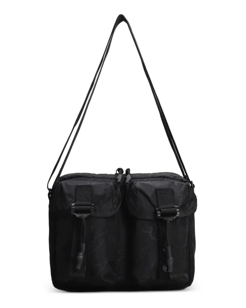 maharishi A.L.I.C.E Schultertasche mit Stickerei - Schwarz Schwarz