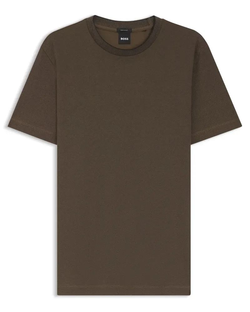 HUGO BOSS T-Shirt mit Rundhalsausschnitt - Braun Braun