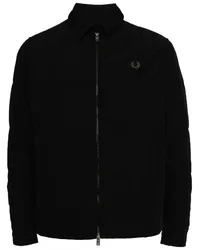 Fred Perry Jacke mit Logo-Stickerei Schwarz