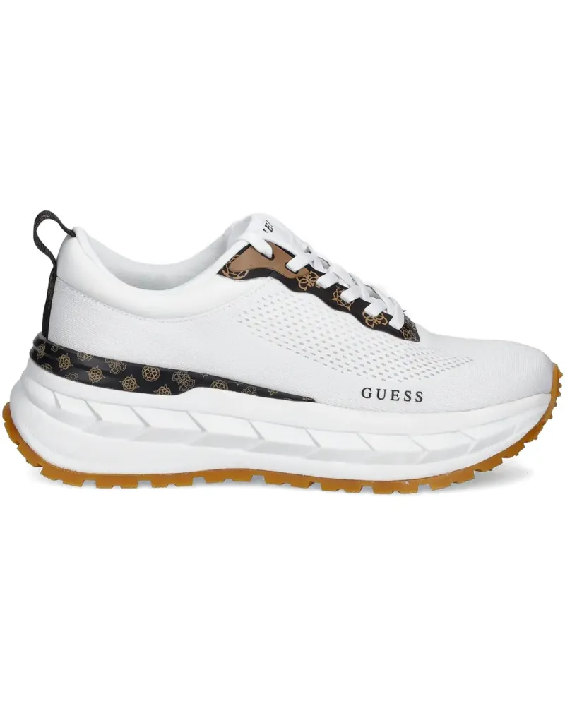 Guess Mesh-Sneakers mit Logo-Detail - Weiß Weiß