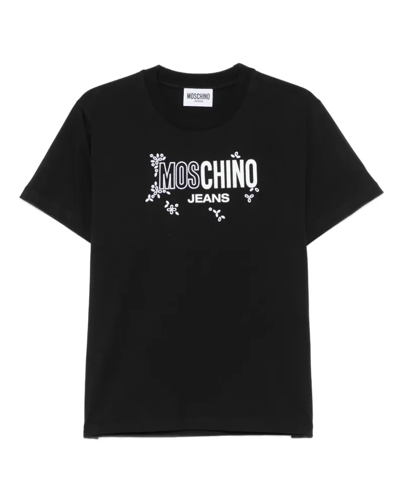 Moschino T-Shirt mit Logo-Detail - Schwarz Schwarz