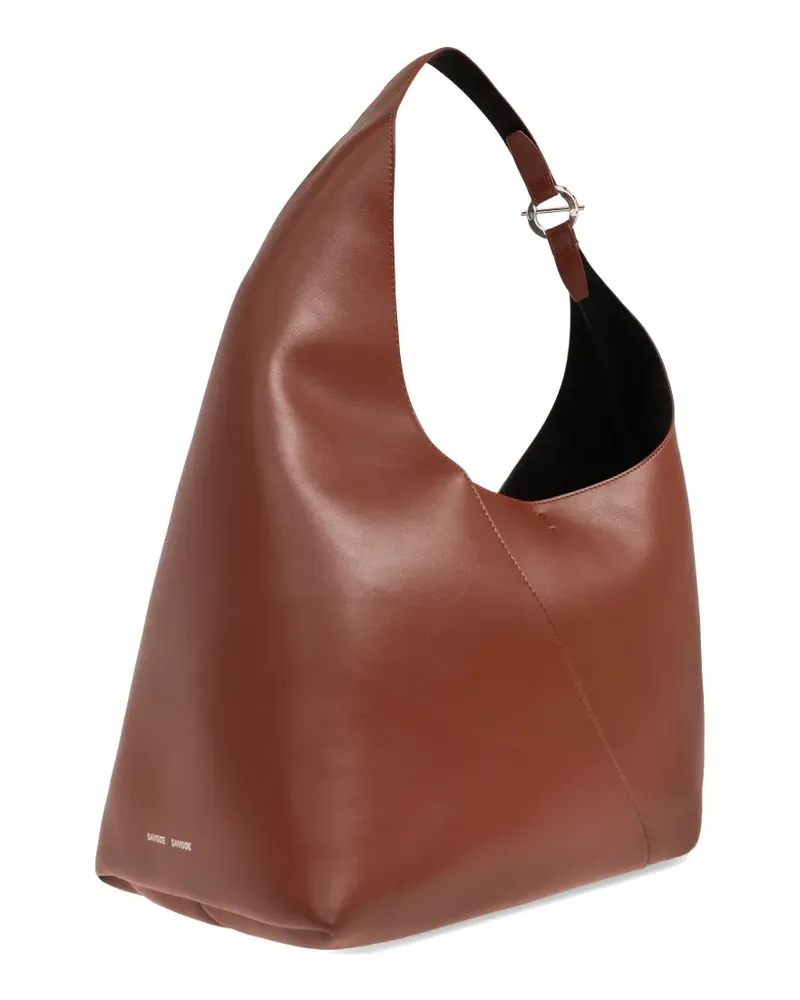 Samsøe & Samsøe ring detail tote bag - Braun Braun