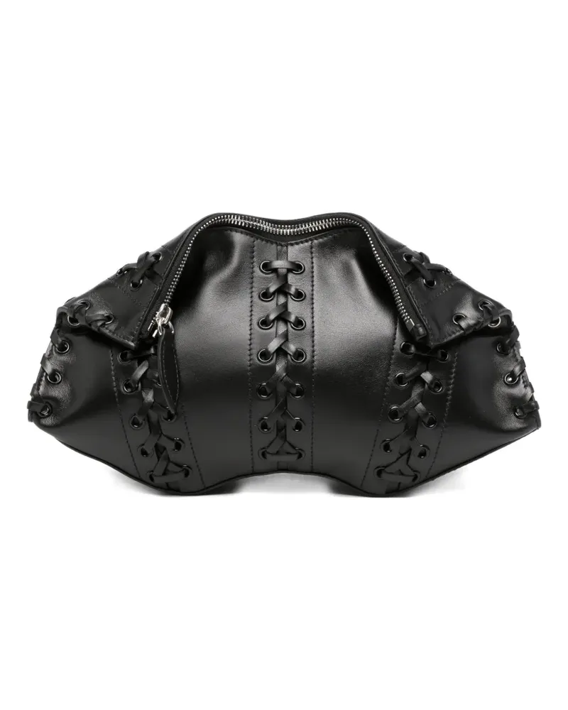 Alexander McQueen Manta clutch bag - Schwarz Schwarz