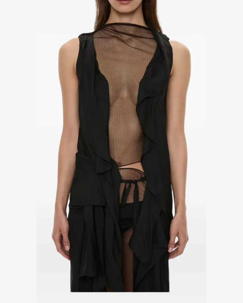 Christopher Esber Kacere draped maxi skirt - Schwarz Schwarz