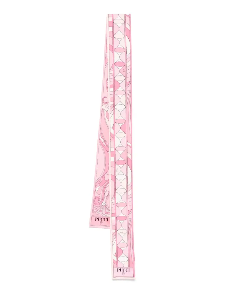 Emilio Pucci Schal mit Orchidee-Print - Rosa Rosa
