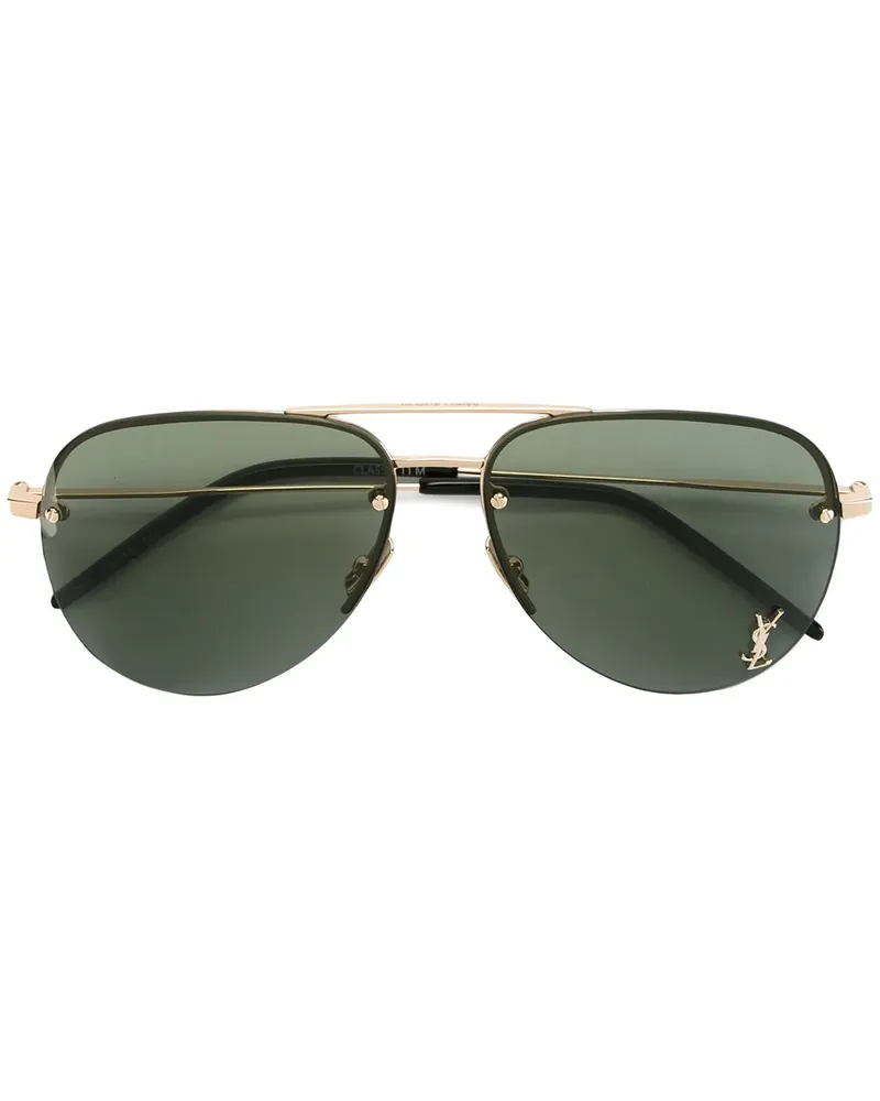 Saint Laurent Monogram M11' Sonnenbrille - Metallic Metallic
