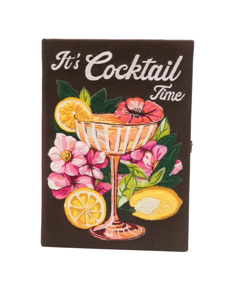 Olympia Le-Tan embroidered book clutch bag - Braun Braun