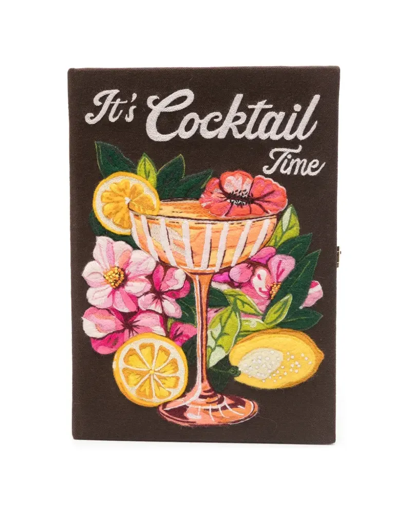 Olympia Le-Tan embroidered book clutch bag - Braun Braun