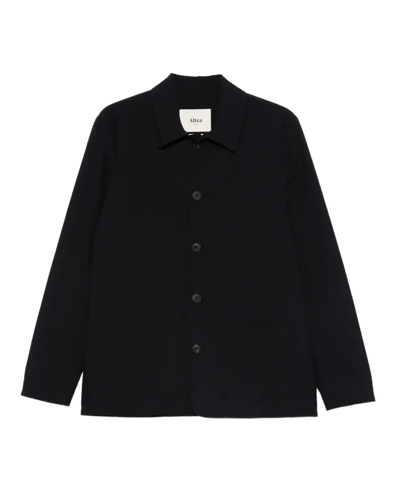 Altea Constantin Seersucker-Hemdjacke - Blau Blau