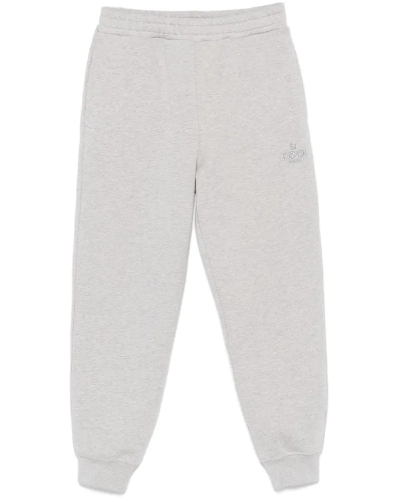 Fendi Jogginghose mit Logo-Stickerei - Grau Grau
