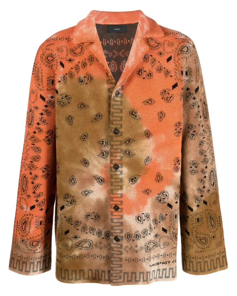 Alanui Hemd mit Bandana-Print - Orange Orange