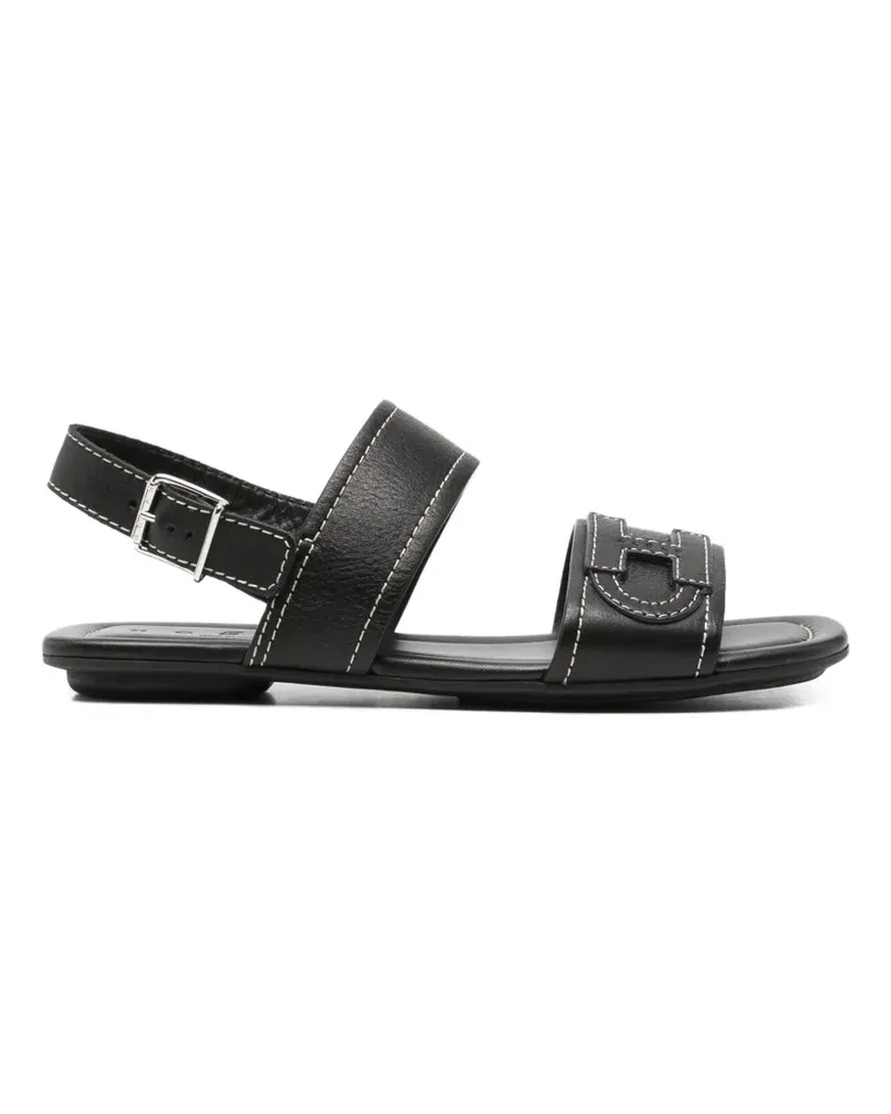 Hogan H-logo sandals - Schwarz Schwarz