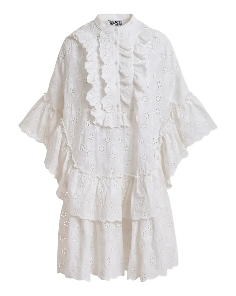 Essentiel ruffled-detail mini dress - Weiß Weiß