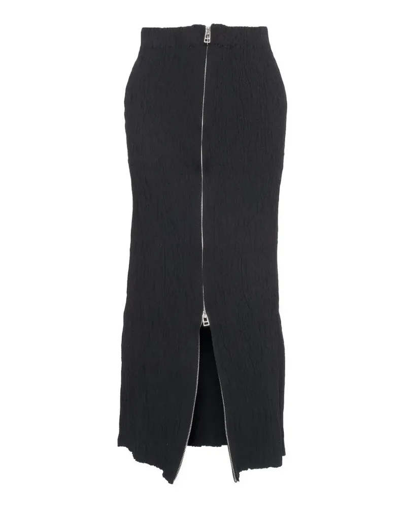 Muller of Yoshiokubo midi crinkled-effect zip-fastening skirt - Rot Rot
