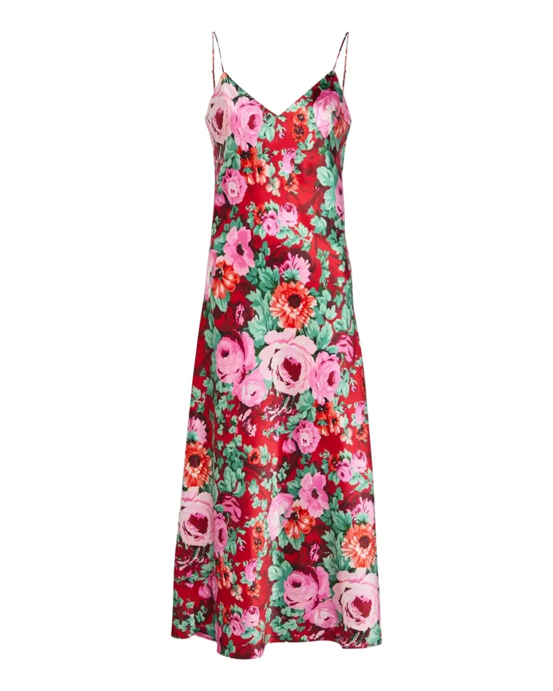 Olivia von Halle Garbo floral-print dress - Rot Rot