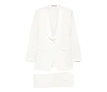 Anzug mit Schalkragen - Nude