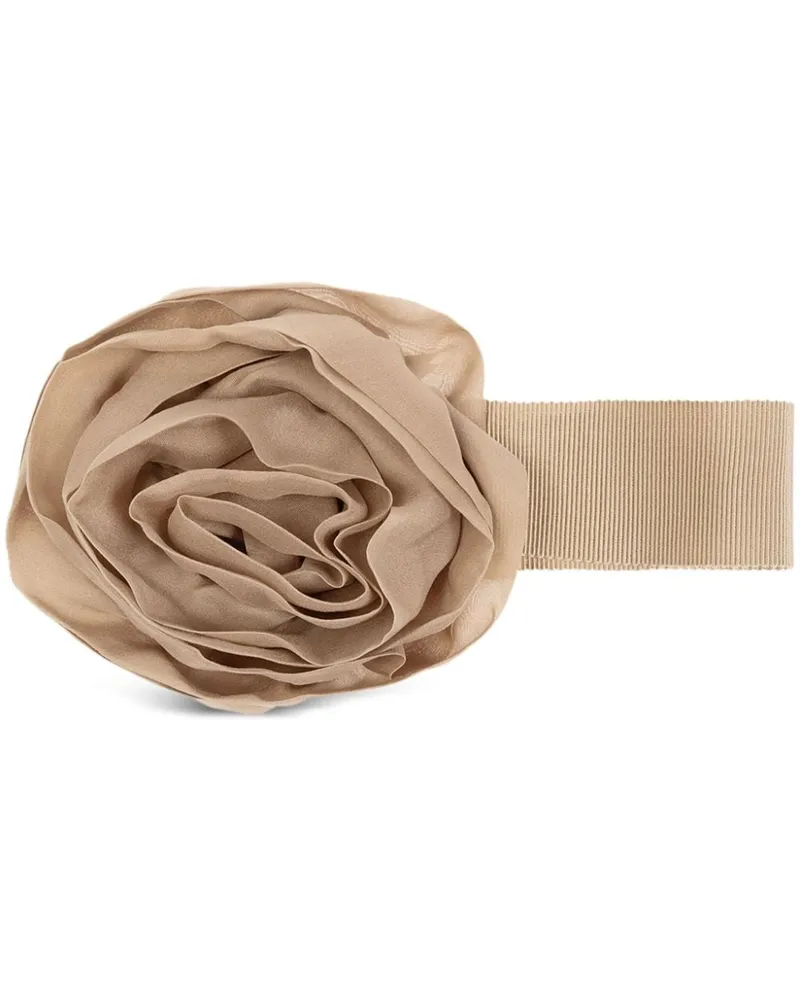 Blumarine Choker mit Rosen Braun