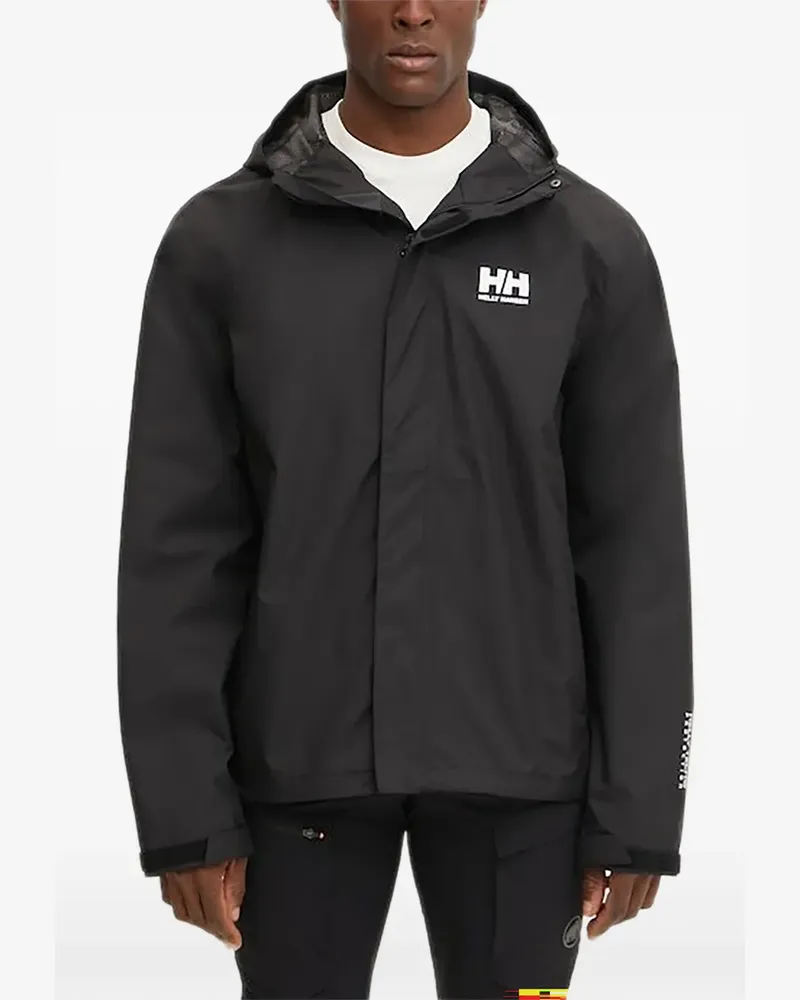 Helly Hansen hooded jacket - Schwarz Schwarz