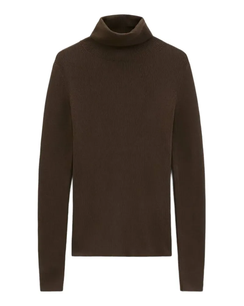 Marc O'Polo Gerippter Rollkragenpullover - Braun Braun