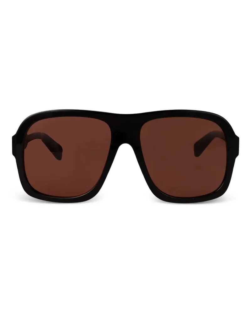 Chloé Sonnenbrille mit Oversized-Gestell - Schwarz Schwarz