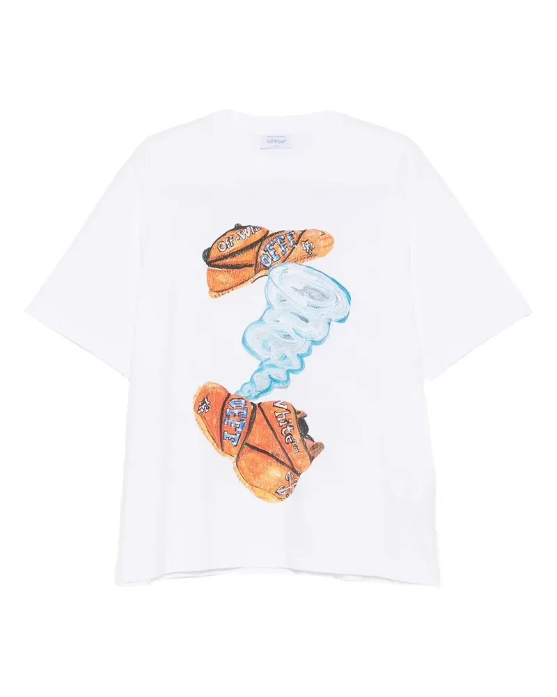 OFF-WHITE T-Shirt mit grafischem Print - Weiß Weiß
