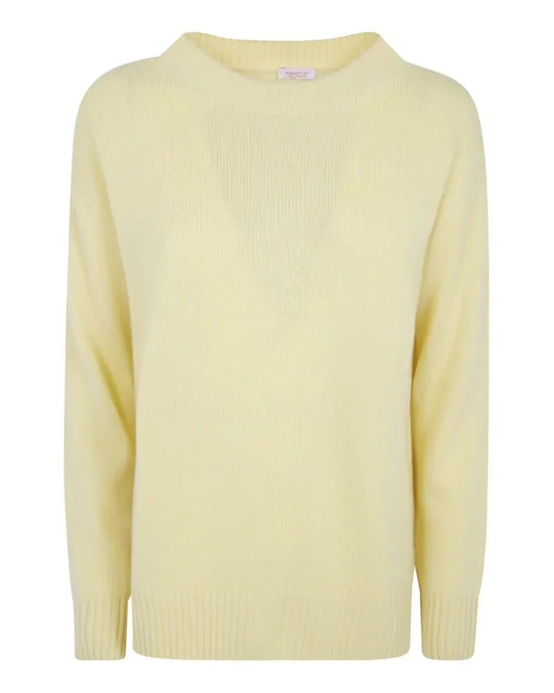 ROSSOPURO Pullover mit geripptem Saum - Gelb Gelb