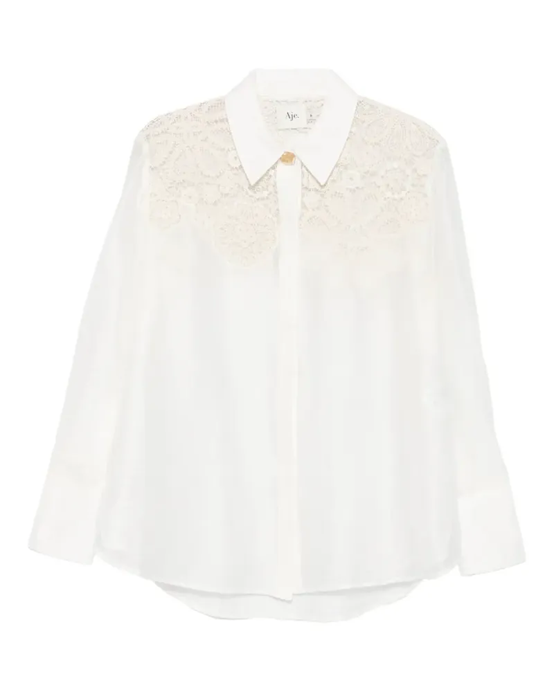 Aje. Gia embroidered shirt - Nude Nude