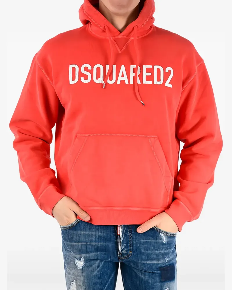 Dsquared2 Hoodie mit grafischem Print - Rot Rot
