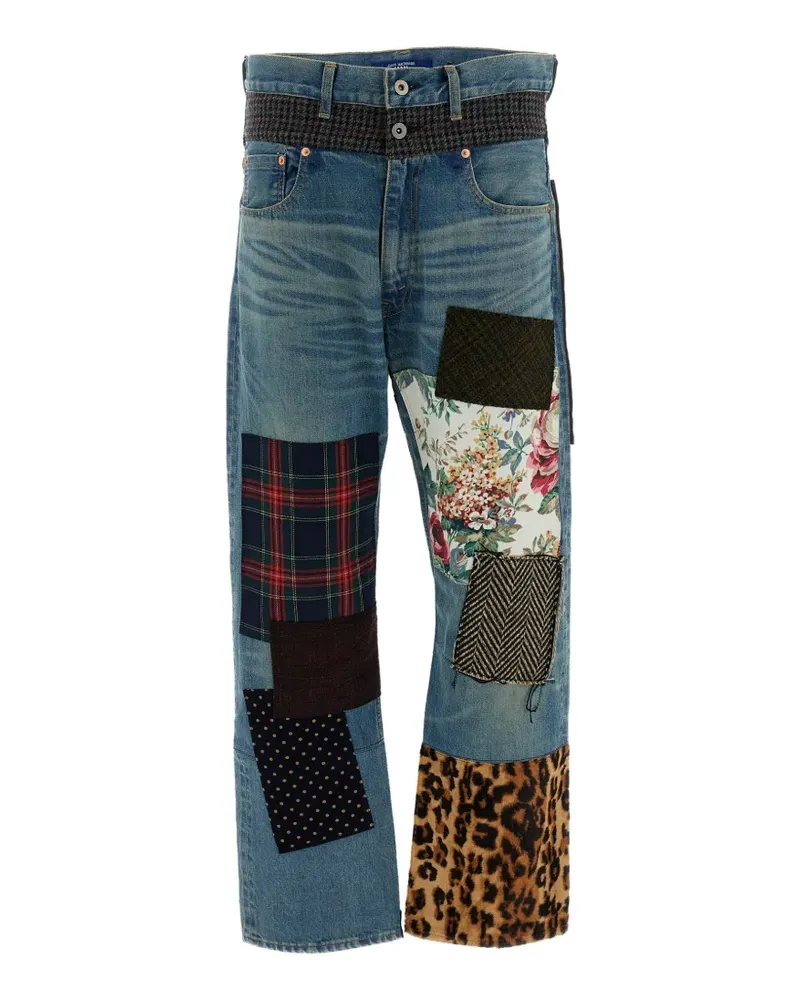 Junya Watanabe patchwork jeans - Blau Blau
