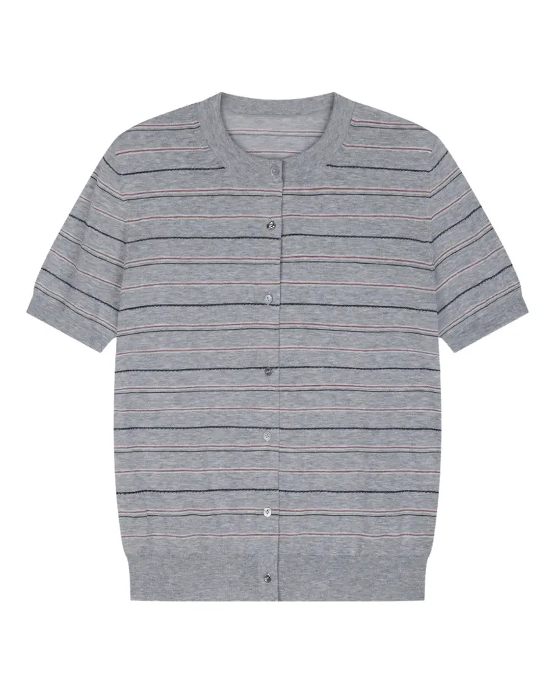 JNBY Gestreifter Cardigan - Grau Grau