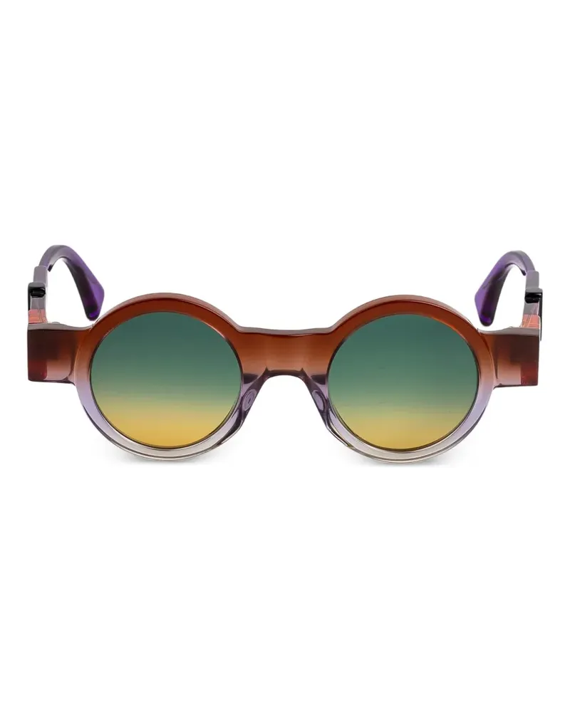 KUBORAUM I02 round-frame sunglasses - Braun Braun