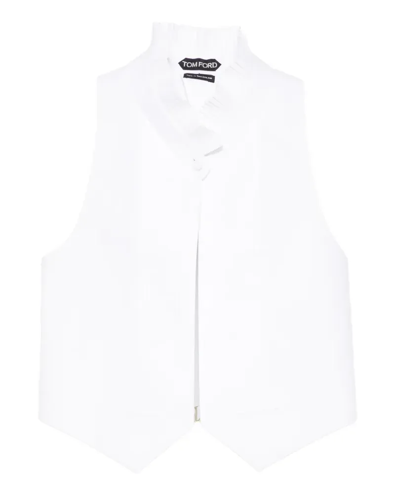 Tom Ford button-detail waistcoat - Weiß Weiß
