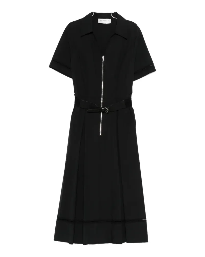 Ermanno Scervino zip-up midi dress - Schwarz Schwarz