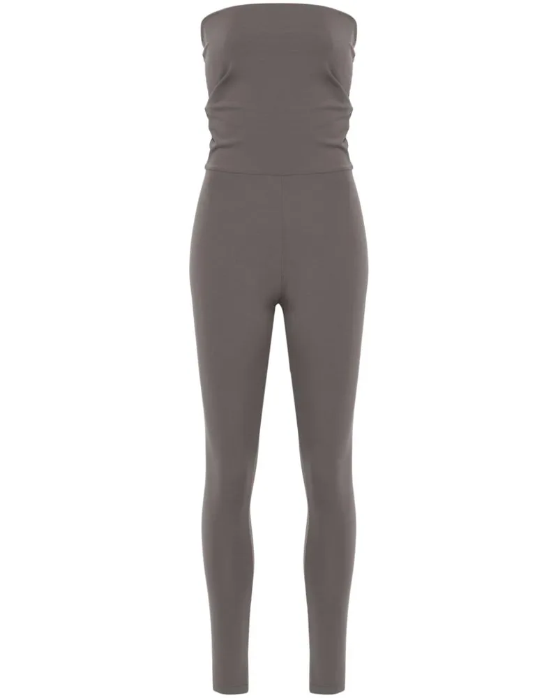 Fabiana Filippi Schulterfreier Stretch-Jumpsuit - Grau Grau
