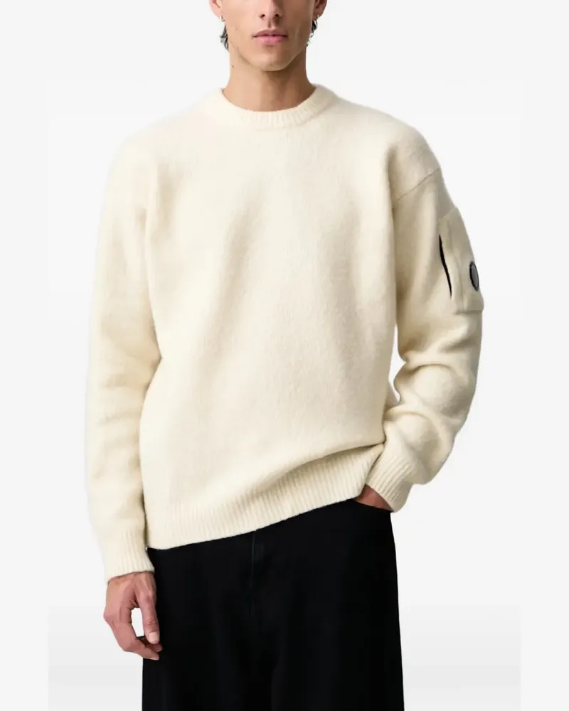 C.P. Company Lens Pullover mit Rundhalsausschnitt - Nude Nude