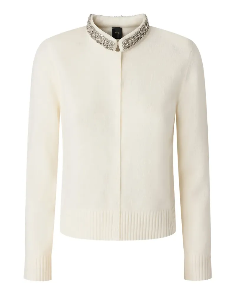 Pinko Cardigan mit Kristallverzierung - Nude Nude