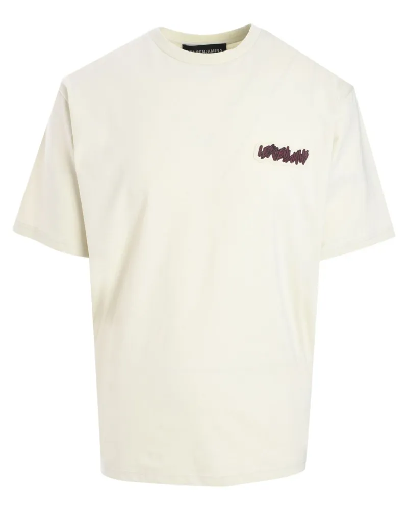 Les Benjamins T-Shirt mit grafischem Print - Weiß Weiß