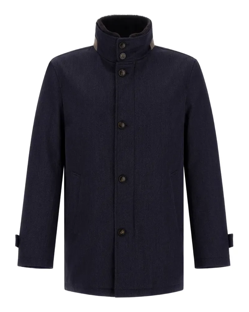 Herno Geknöpfte Jacke - Blau Blau